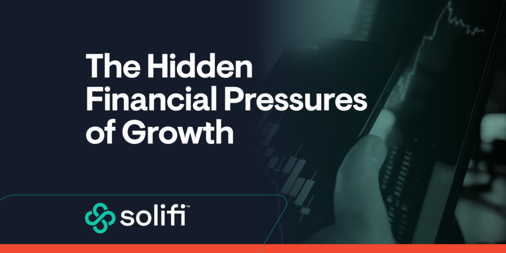 Structured growth dashboard showing how expanding demand can create cash flow and secured finance triggers.